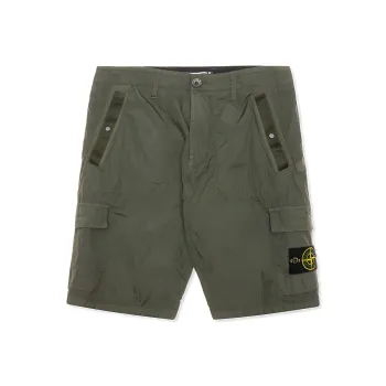 STONE ISLAND Cargo Shorts Men's Olive Green
