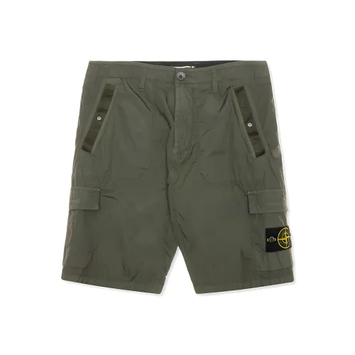 STONE ISLAND Cargo Shorts Men's Olive Green