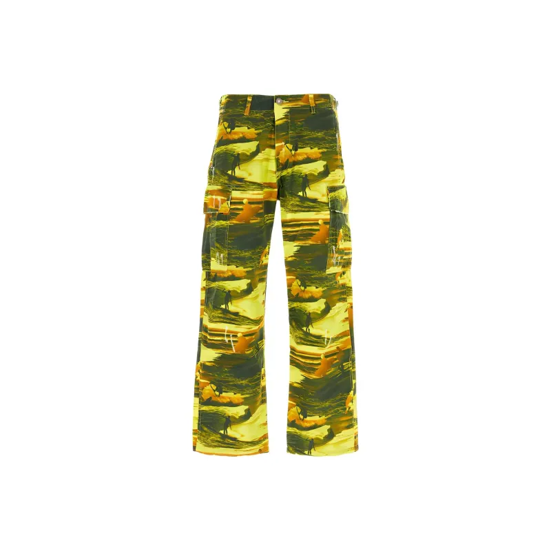 ERL Graphic print Cargo Trousers-0