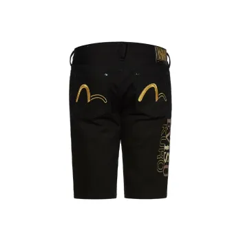 EVISU Denim Shorts Men Black