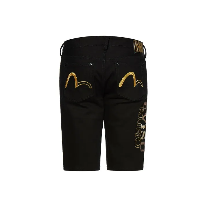EVISU Denim Shorts Men Black-0