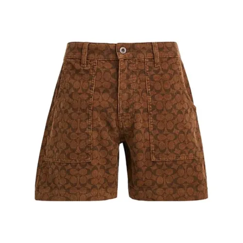 COACH SS23 Denim Shorts Men's Umber