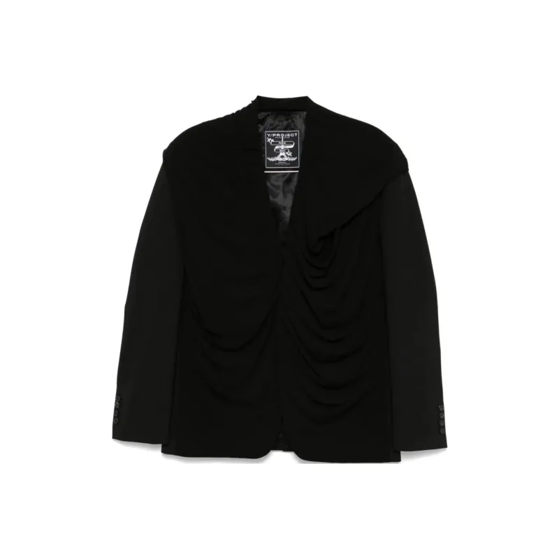 Y/Project Ruched Tailored Blazer-0