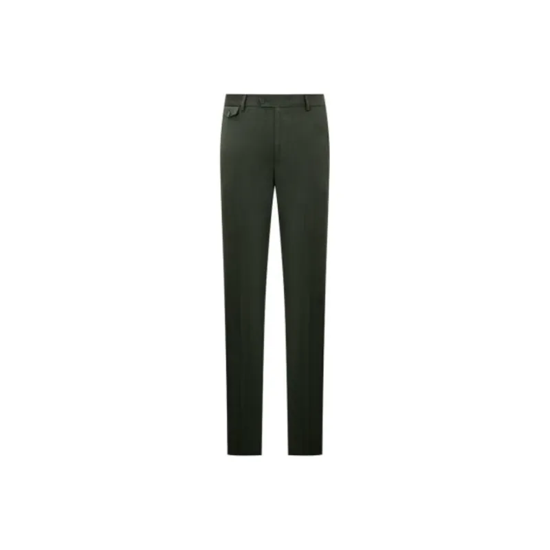 SAINT ANGELO Suit Trouser Men's Plain Green Denim Color-0