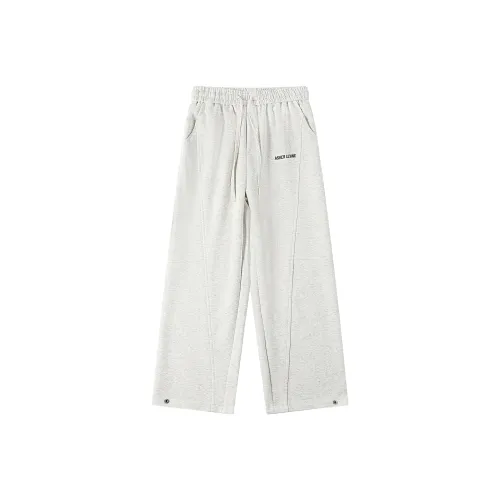 Michael Rock Casual Pants Unisex White Gray