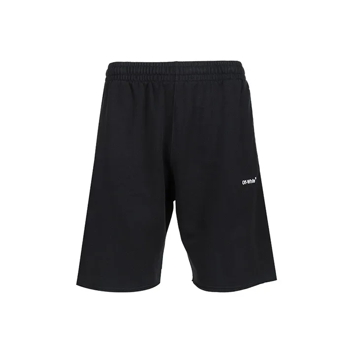 OFF WHITE Diagonal Helvetica Shorts-0