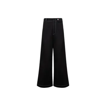 MONCLER GENIUS Moncler X Palm Angels Logo Patch Wide Leg Trousers