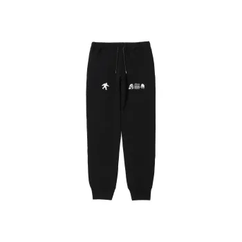 NANGA TACOMA FUJI RECORDS Collaboration Knitted Sweatpants Unisex Black