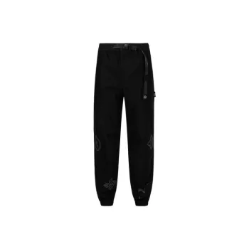 EVISU Casual Pants Men Black All Over Print
