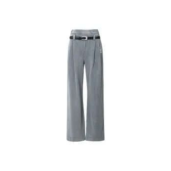 Valeria Obbaco Casual Pants Unisex Gray