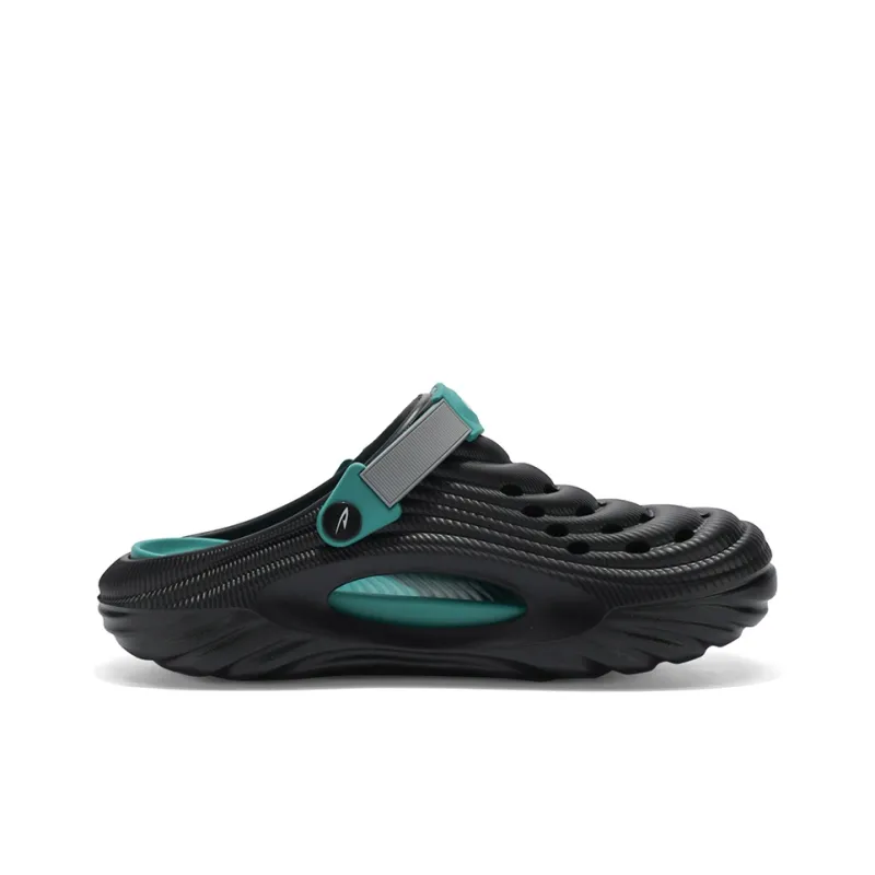 DEERWAY Clogs Men's Black Emerald Green-1
