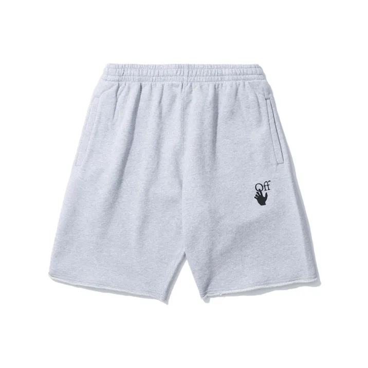 OFF WHITE SS21 Casual Shorts Men Gray-0