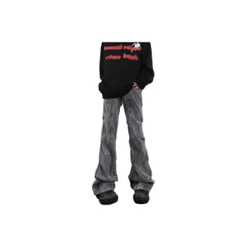 NEVER RULE Jeans Unisex Vintage Blue