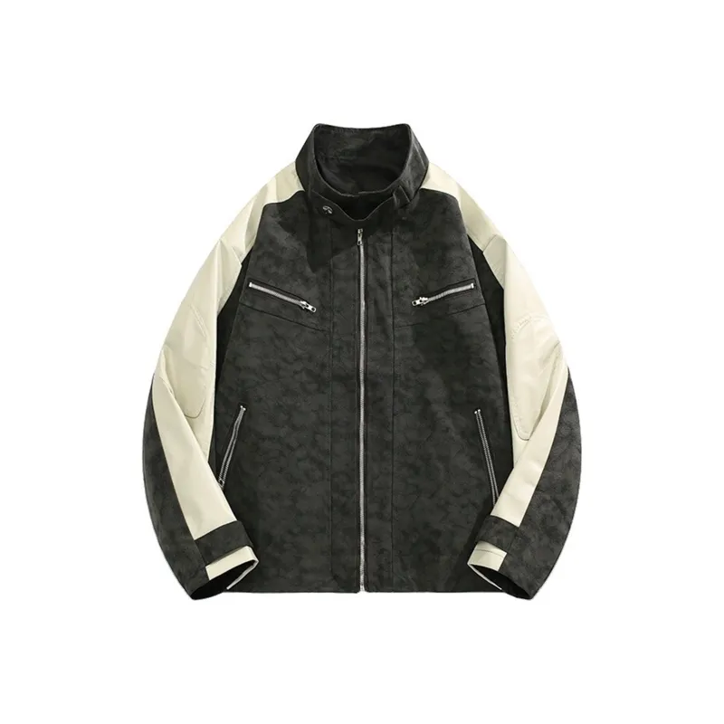 ACUOD BY CHANU Leather Jacket Unisex Gray-0
