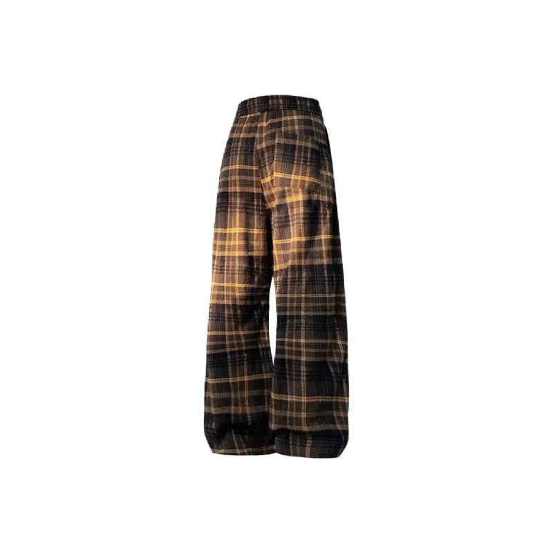 KIRHNE Casual Pants Unisex Burgundy-7