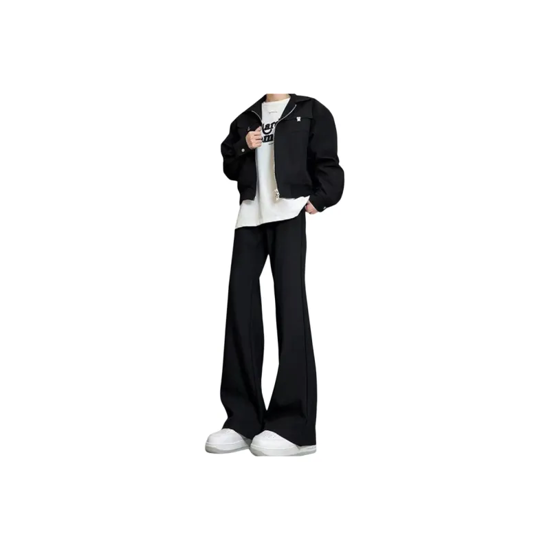 K411 Casual Pants Unisex Black-0