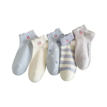 Beerus Ankle Socks Women's Combo Set Funny Smiley Face