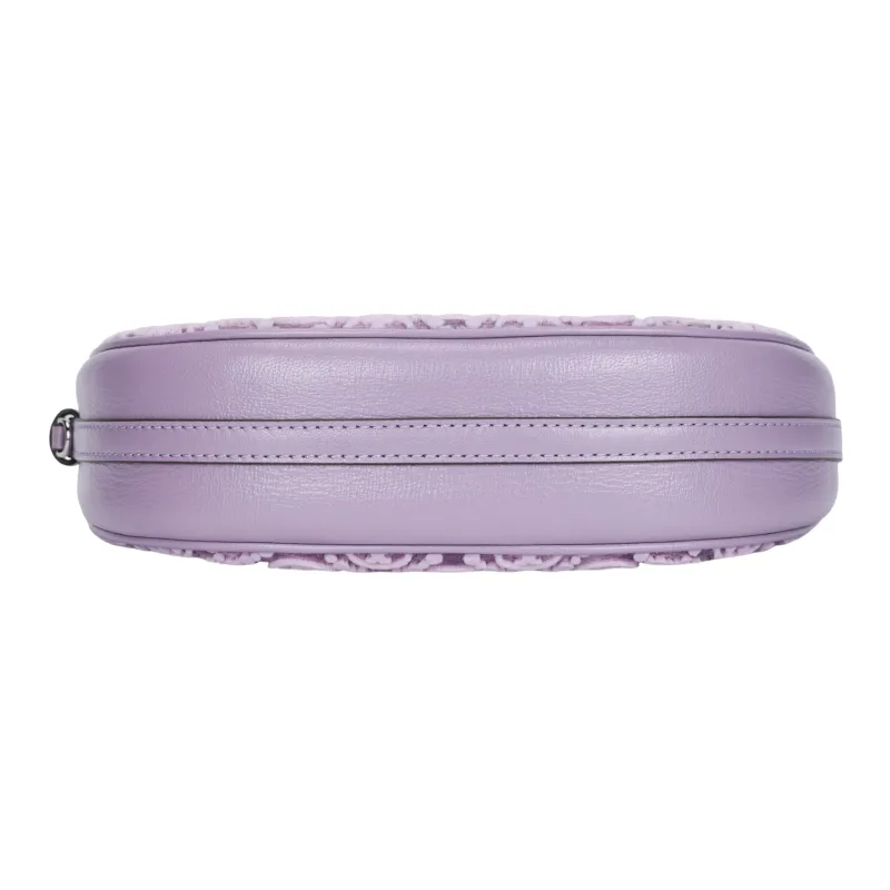 TORY BURCH T Monogram Viscose Crescent Bag Handbag Shoulder Bag Women's Light Purple-3