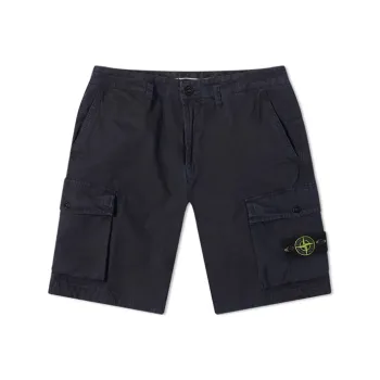 STONE ISLAND SS21 Loose Fit Shorts Men's Navy Blue
