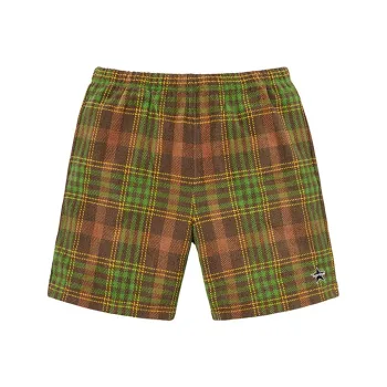 Supreme Plaid Velour Short