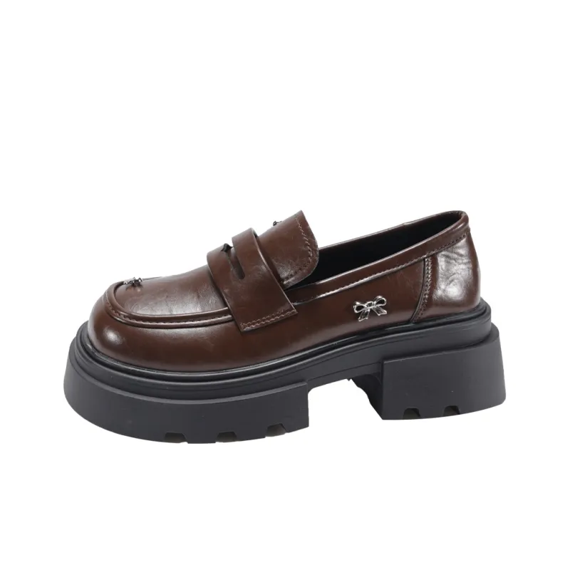 Alxnan Loafers Women's Brown/Black-14