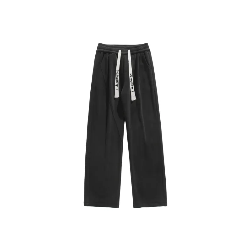 Love Monster Casual Pants Unisex Brown-2
