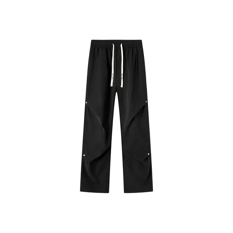 P8H9 Peach Skin Velvet Casual Pants Unisex-0