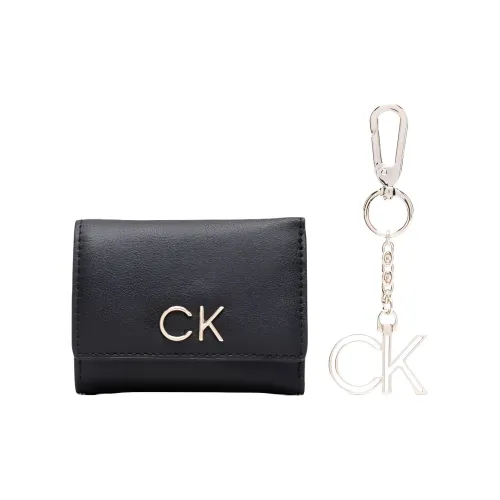 CK/Calvin Klein Thermoplastic Plastic Keychain Set con Women's Black