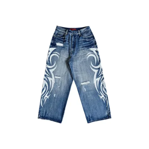 Jaded London Jeans Unisex Blue