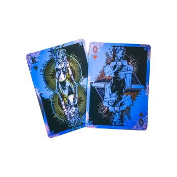 Huiqi Flower Cutting King Of Yellow Garments Poker Cards