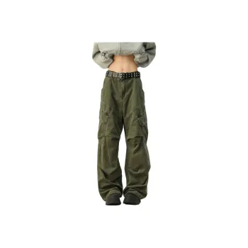 NEVER RULE Cargo Pants Unisex Green