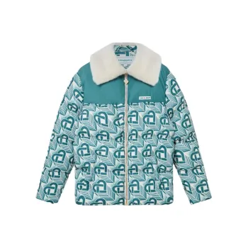 CASABLANCA Heart Monogram Puffer Jacket
