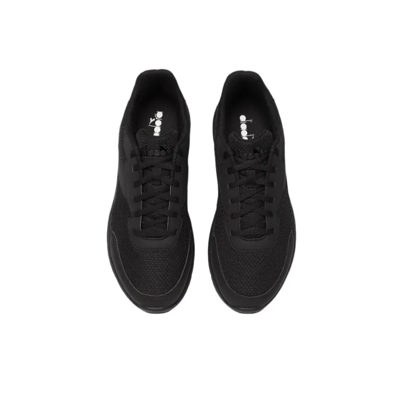 Diadora EAGLE Anti Slip Wear Resistant Low Top Casual Running Shoes Men's Black-4