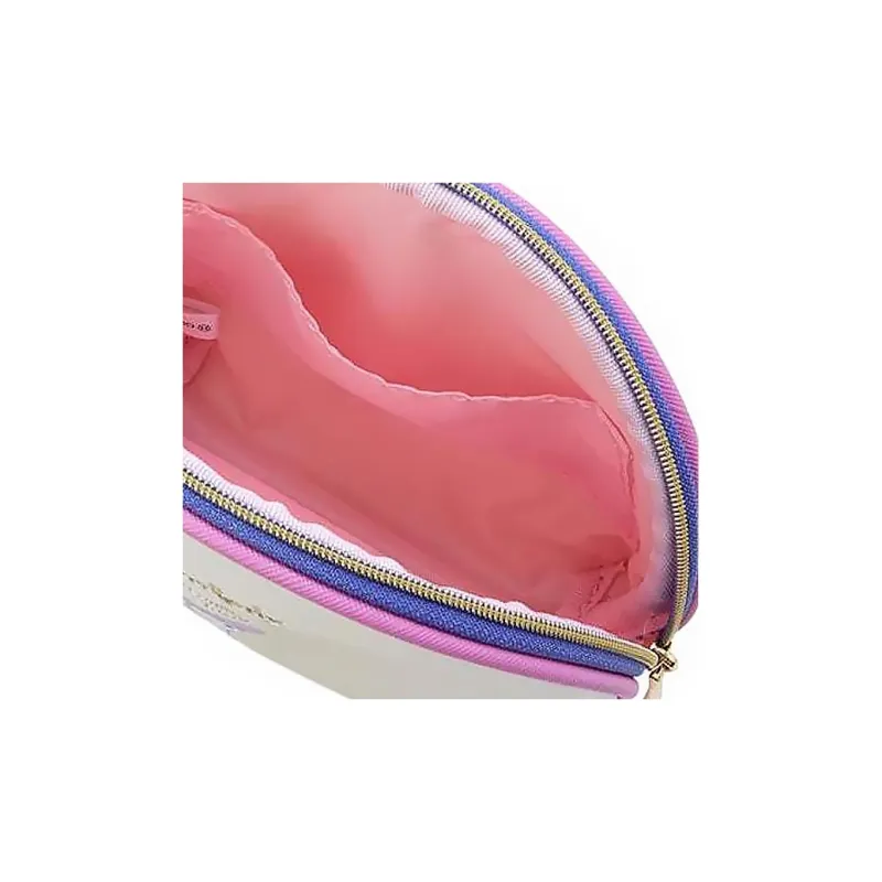 Sanrio Synthetic Leather Dome Bag Clutches Makeup Bags Women's Ecru-3