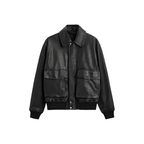 ZARA Leather Jacket Men's Black