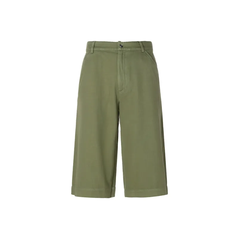 KENZO SS21 Loose Fit Shorts Summer Men's Olive Green-0