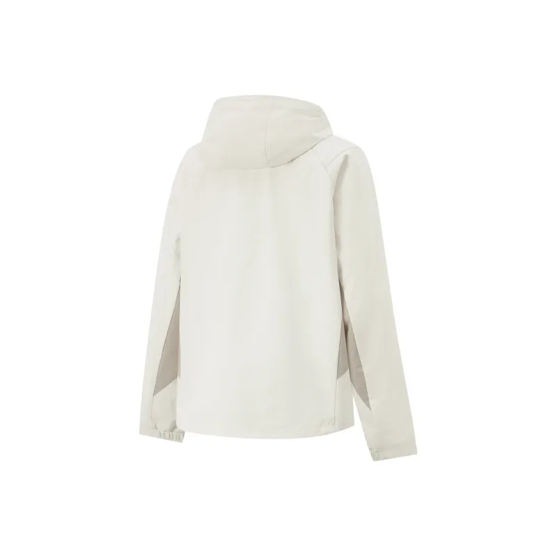 LiNing Fitness Series Trench Coat Women's Champagne White/Dusty Gray-1