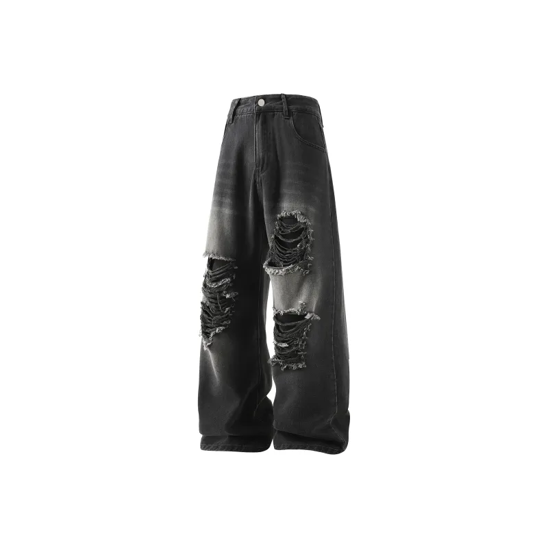 JUNGLE PANDA Jeans Unisex Black-0