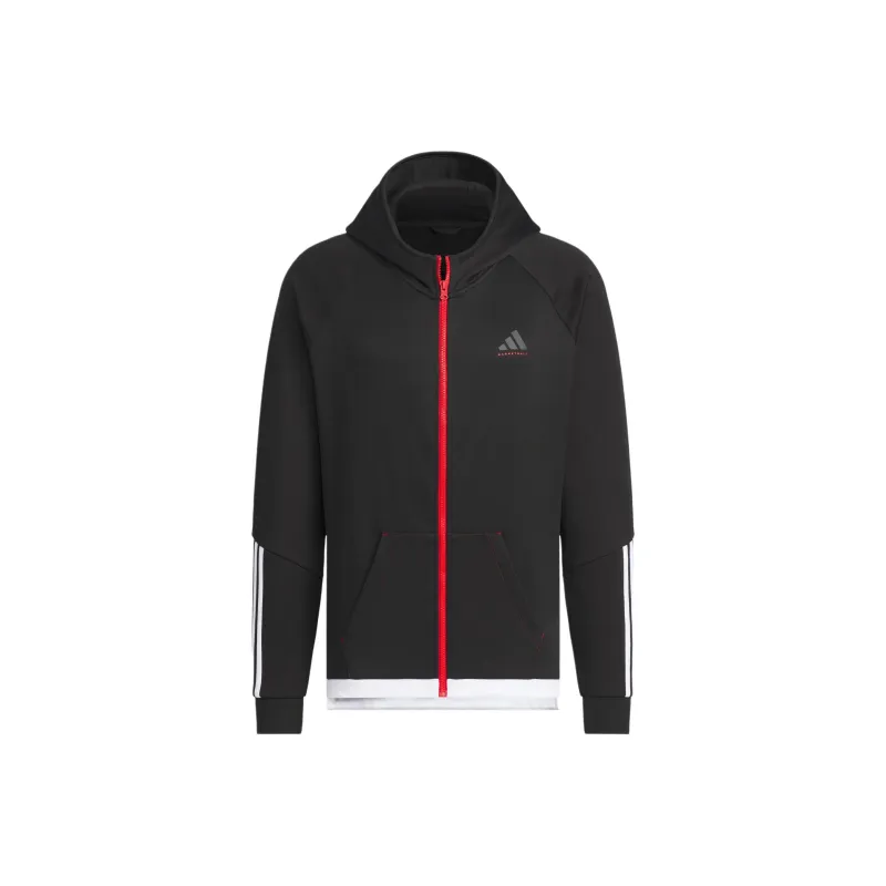 Adidas BASKETBALL FW24 Jackets Coats Men's Black-0