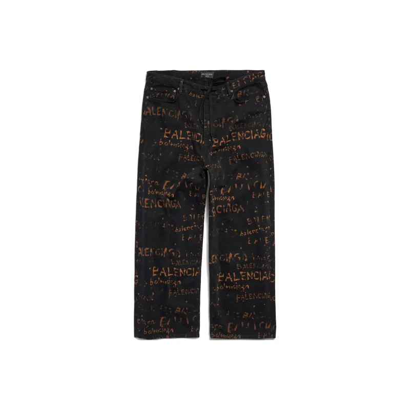 Balenciaga Jeans Loose Fit Style Unisex Black-0