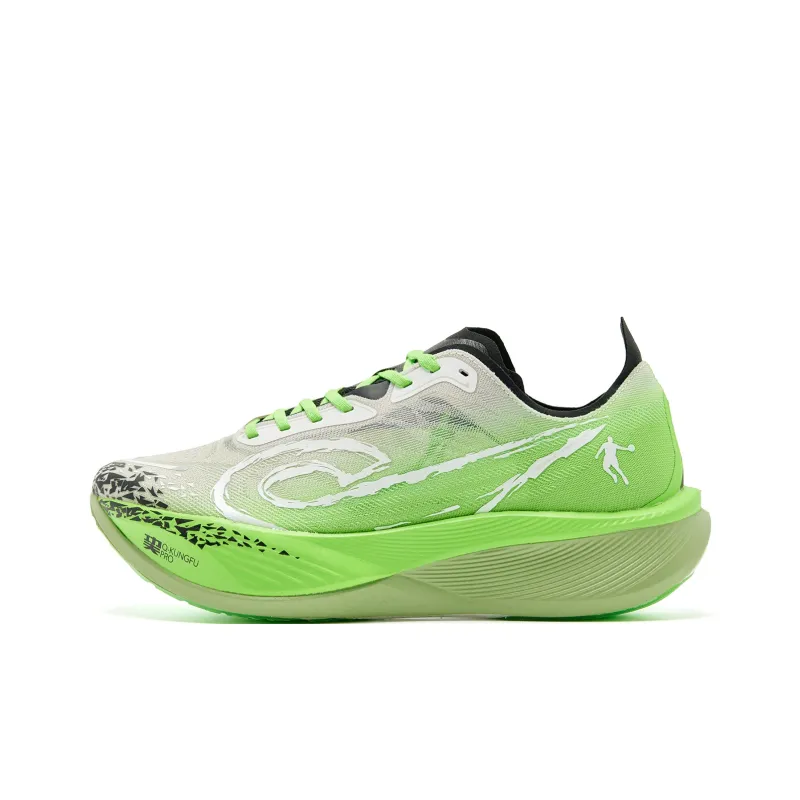 QIAODAN Feiying PB3 Enhanced Edition Running Shoes Men Low Top Light Gray Gull Blue-0