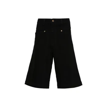 VERSACE JEANS COUTURE SS24 Denim Shorts Men's Black