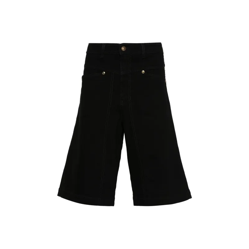 VERSACE JEANS COUTURE SS24 Denim Shorts Men's Black-0