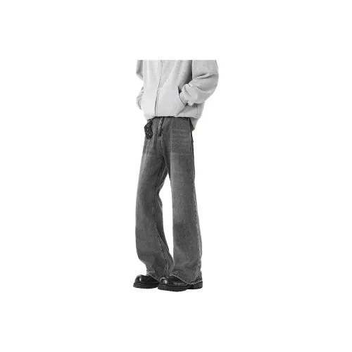 Fakeyoung Casual Pants Unisex Black Gray
