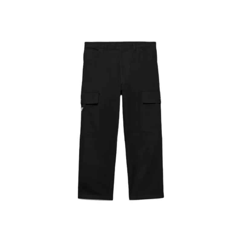 PRADA Triangle logo Trousers-0