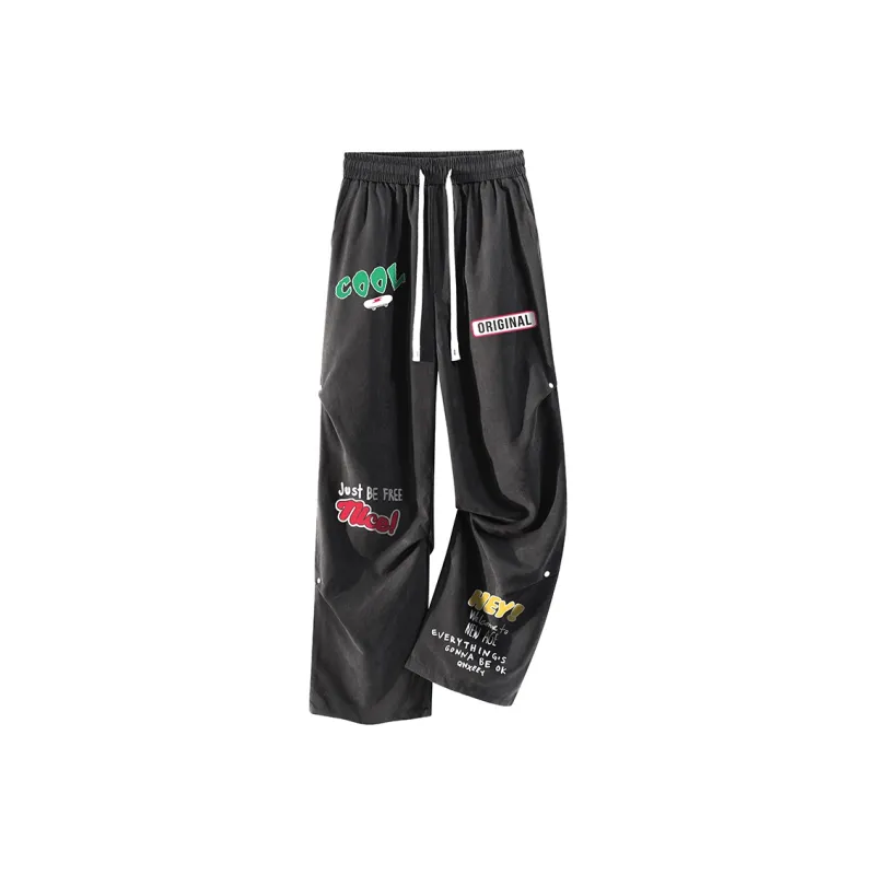 Qnxeey Casual Pants Unisex-0