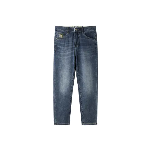 HLA Jeans Men Blue Gray Denim Gradient Medium B6