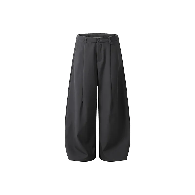 HEIYIXIANSHENG Suit Trouser Unisex Gray-0