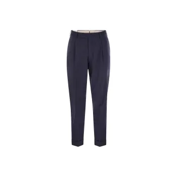PT Pantaloni Torino SS25 Casual Pants Men's Marine Blue