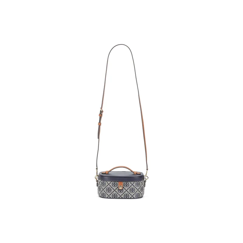 TORY BURCH T Monogram Fabric One Shoulder Handbag Regular Women's Marine Blue-0
